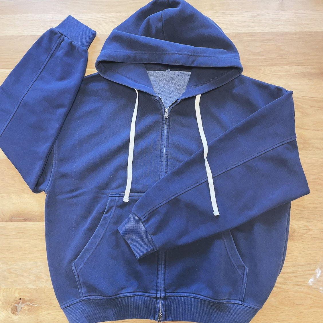 Pigment-Dyed Zip Hoodie