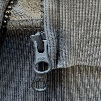 Pigment-Dyed Zip Hoodie　