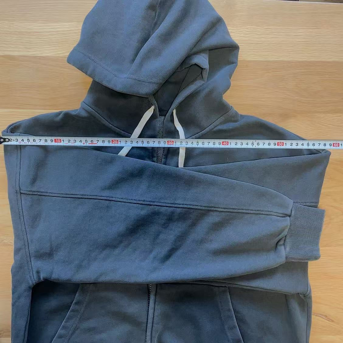 Pigment-Dyed Zip Hoodie　