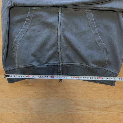 Pigment-Dyed Zip Hoodie　
