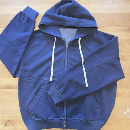 Pigment-Dyed Zip Hoodie　